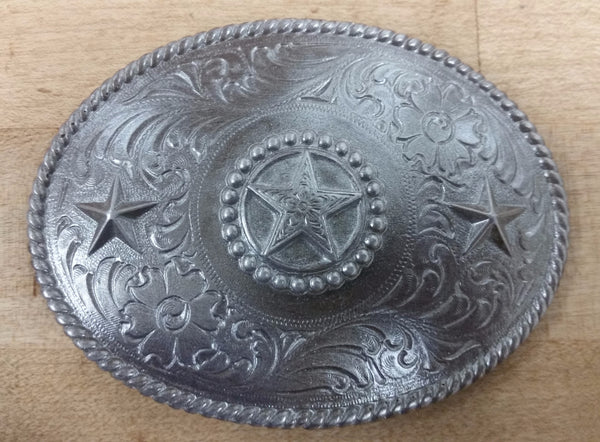 Chocolate Western Belt Buckle - Texas Star