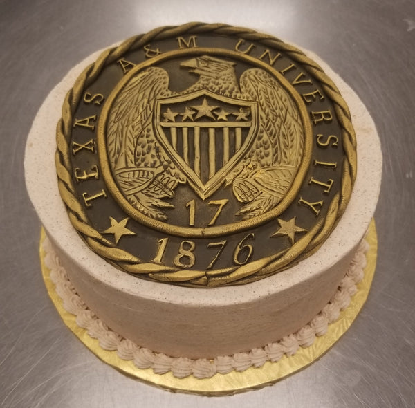 NEW!!! Large 6"-10" Fondant Texas A&M Aggie Ring Seal