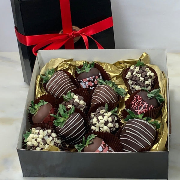 Chocolate Dipped Strawberries - Box of 12 - Pre-Order for Valentines Day!